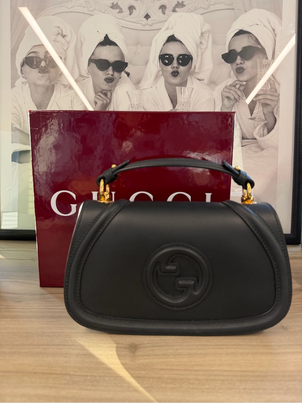 New!! Gucci Blondie Top Handle Bag - Full set